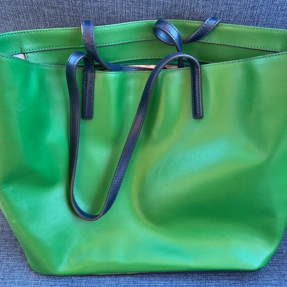 Kate Spade Green and Blue Tote - Picture 2 of 6